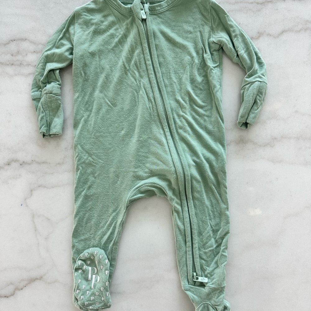 Posh Peanut Newborn Footie Zippered Onesie